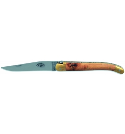 Couteau de laguiole 9 cm bois d'genevrier, forge de Laguiole