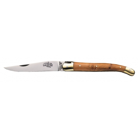 Couteau de laguiole 11 cm bois de genevrier, forge de Laguiole