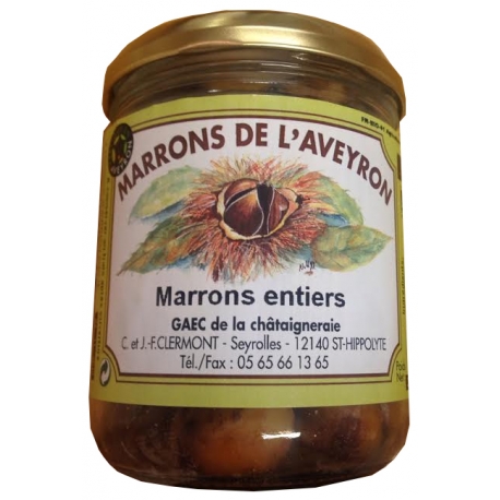 Marrons entiers de l'Aveyron 350 gr