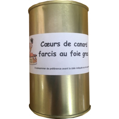 Coeur de canard farcis au foie gras 300 gr, Céline Jeanjean
